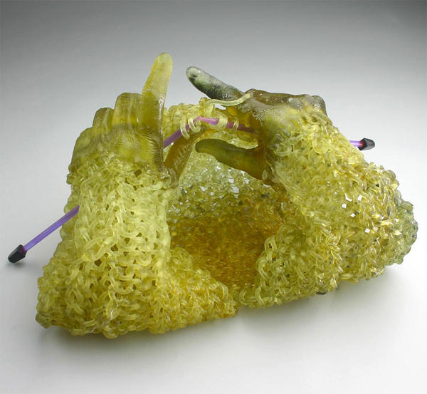 最火熱的編織技巧，仿毛線玻璃雕塑