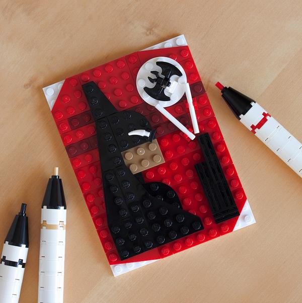 用樂高畫出來的卡通人物更傳神！Chris McVeigh 的 Brick Sketches