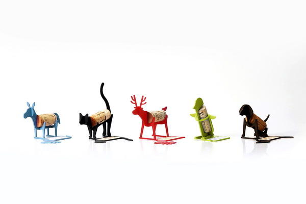 動物造型軟木塞架,把紅酒塞留作紀念