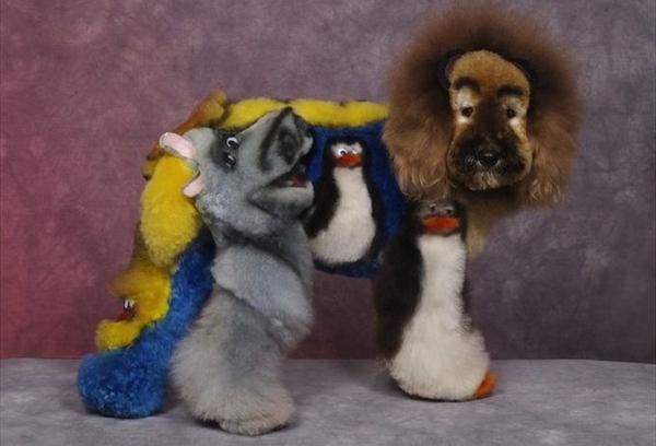 國外的瘋狂狗狗美容秀