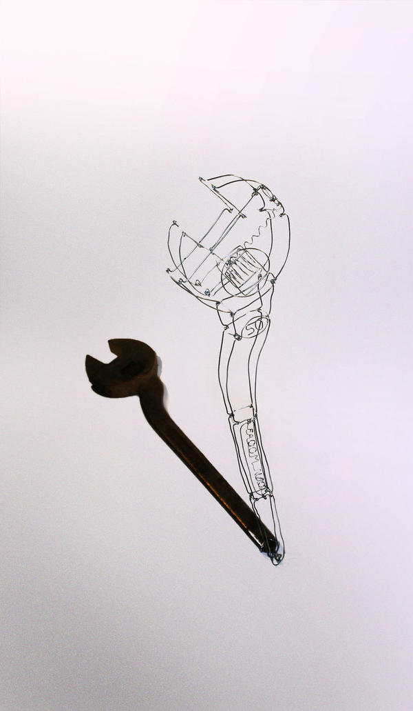 從逃避人生的消遣變成創作重心！Mickael Delalande的鐵絲雕塑