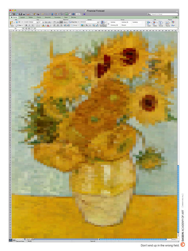 22張很難想像能夠以微軟Excel軟體繪製出來的美術神作