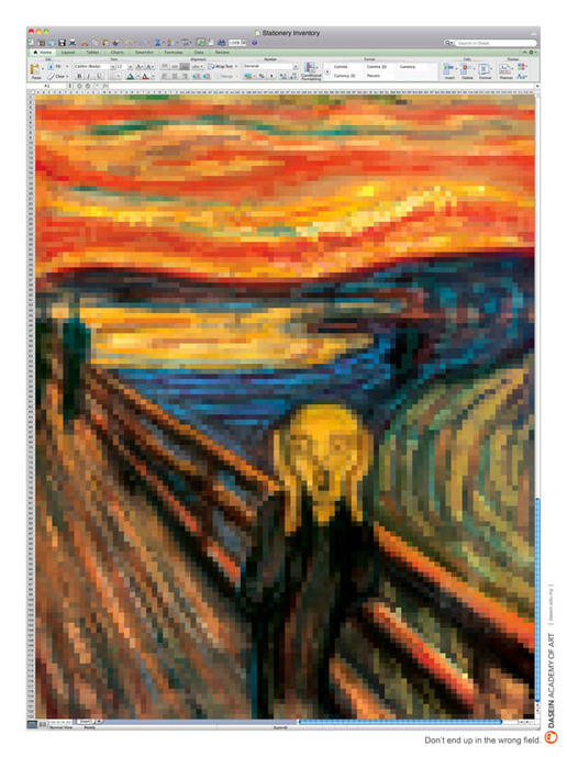 22張很難想像能夠以微軟Excel軟體繪製出來的美術神作