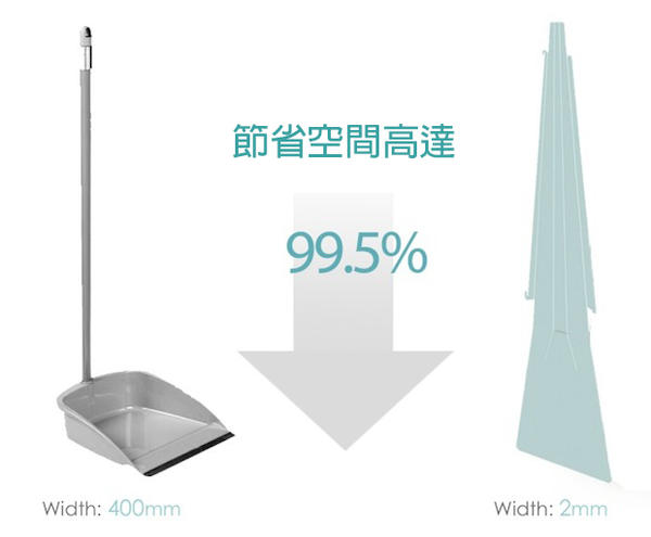不用當貴婦也能享受生活美學，可摺式畚斗 Flat Dustpan