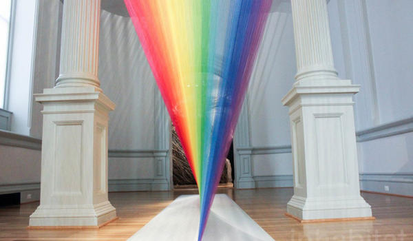 玩美視覺遊戲!Gabriel Dawe 徒手打造永不消失的彩虹世界