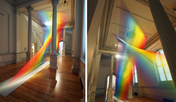 玩美視覺遊戲!Gabriel Dawe 徒手打造永不消失的彩虹世界