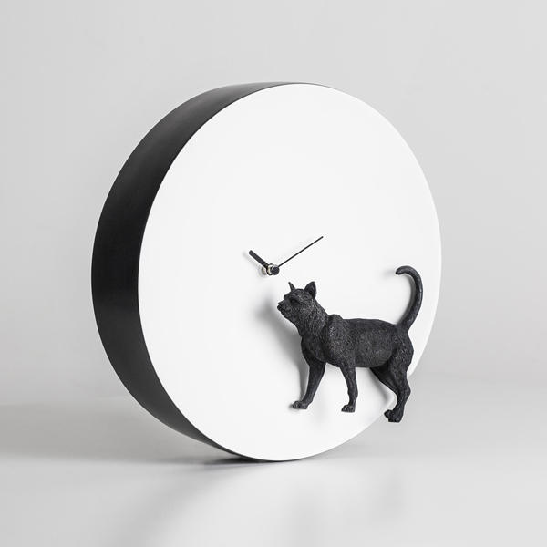 【台灣設計】良事設計---月光動物掛鐘 Moon Clock