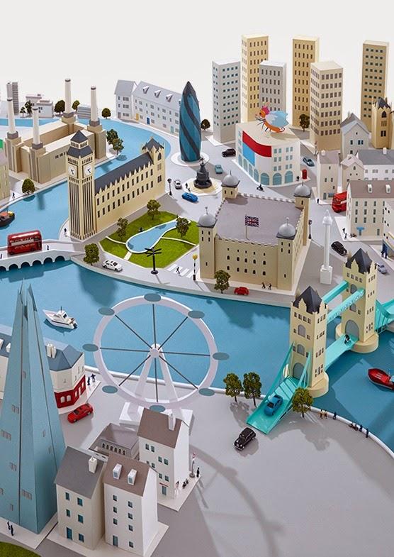 這不是電腦繪圖！Hattie Newman 精緻輕快的紙造都市