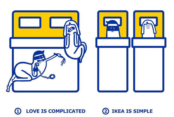 IKEA 簡單愛指南，用插畫分享愛情更長久的小秘訣！