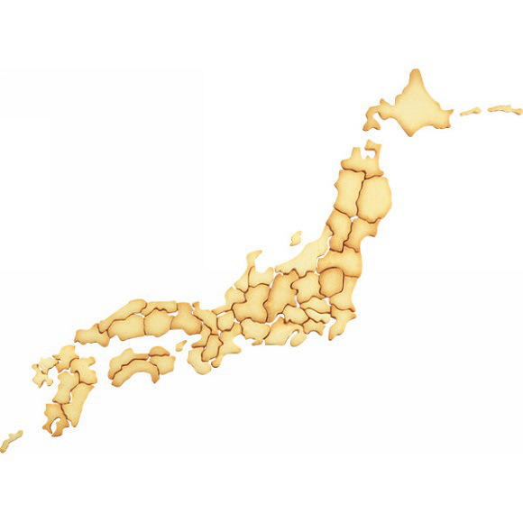 跟記憶吐司有得拼！日本地圖餅乾模