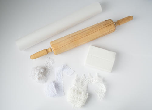 【DIY OK】自製鄉村風純白蕾絲收納筒