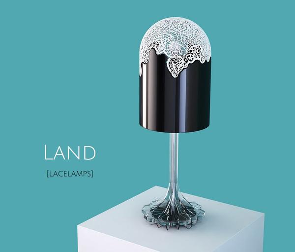 3D列印的蕾絲燈罩，把室內空間變成夢幻王國