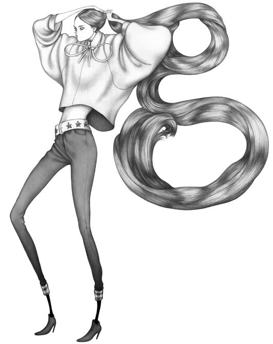 靈動詮釋的時尚插畫設計