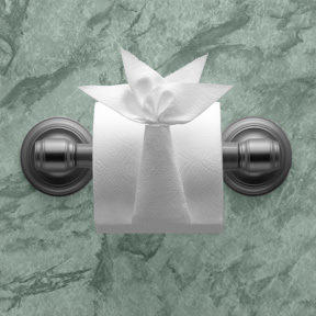 最可愛的迎賓禮!飯店廁紙上的摺紙藝術