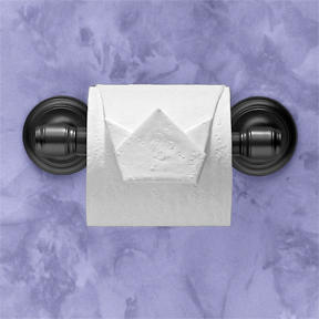 最可愛的迎賓禮!飯店廁紙上的摺紙藝術