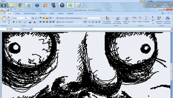 22張很難想像能夠以微軟Excel軟體繪製出來的美術神作