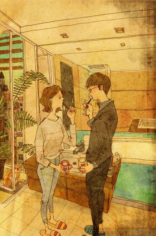 對於愛的一百種詮釋，韓國插畫家