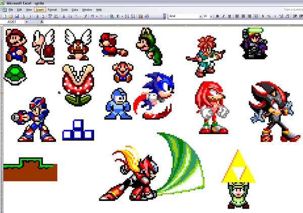 22張很難想像能夠以微軟Excel軟體繪製出來的美術神作