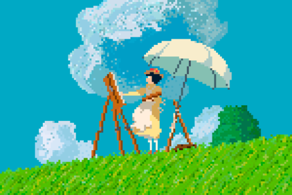 八位元化的宮崎駿，變身電玩風格也很迷人