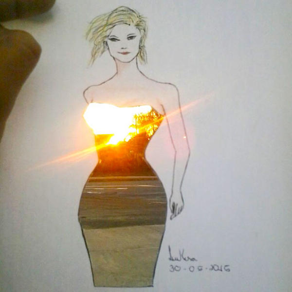 最自然的服飾畫，服裝設計師的巧思手稿