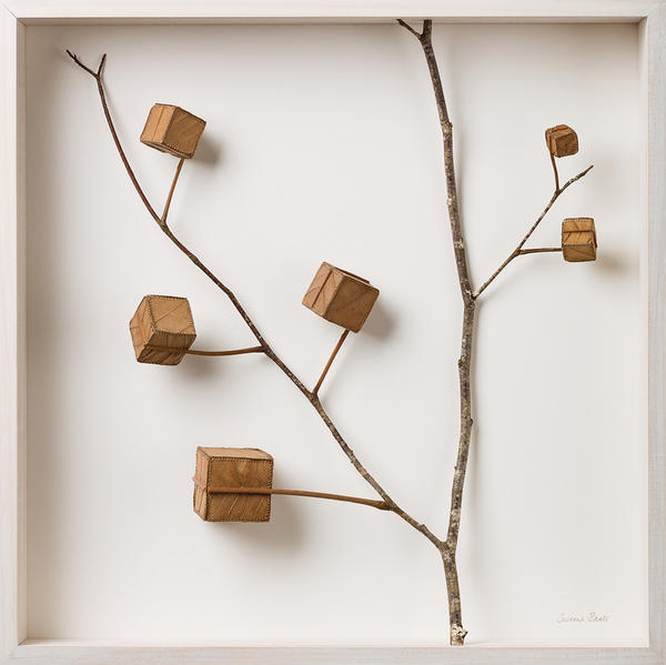 挑戰在枯葉上穿針引線，Susanna Bauer 細膩縫紉作品