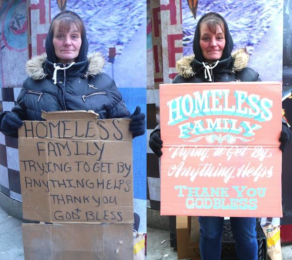 「同情我、就給我錢」，有點不切實際的幫助流浪漢計畫