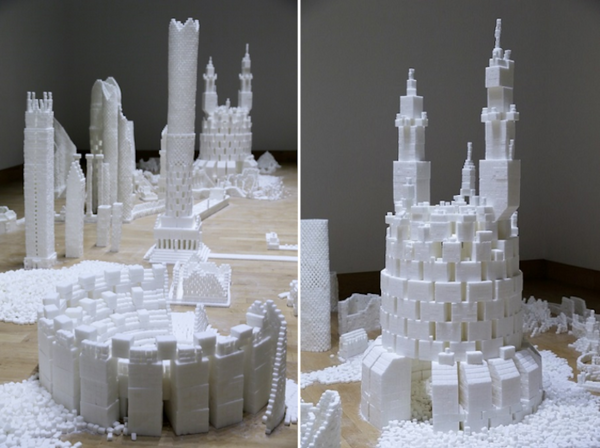 一起蓋大樓 數千人聯合打造甜蜜方糖都市