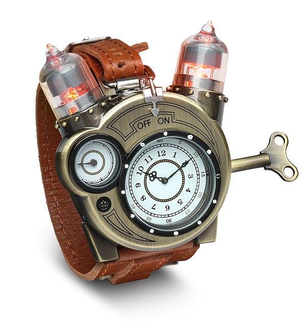 復古迷人機械風，蒸氣龐克風格腕表 Tesla Watch
