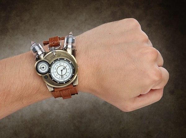 復古迷人機械風，蒸氣龐克風格腕表 Tesla Watch