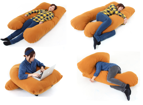 追求一個極致狹窄的安全感！三明治造型睡眠抱枕