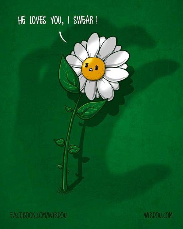 戲謔又幽默的可愛小插畫