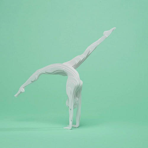 紙糊的奧林匹克運動員,毫不減損的力與美能量