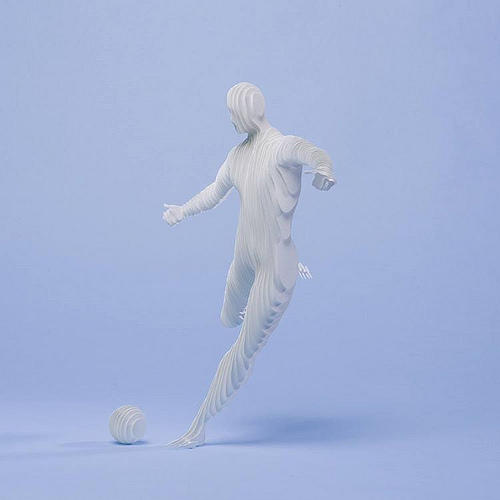 紙糊的奧林匹克運動員,毫不減損的力與美能量