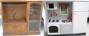 [DIY ok]老舊電視櫃很適合改成 Play Kitchen