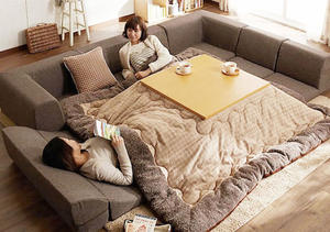 躺下就不想爬起來～日式多功能暖桌組合