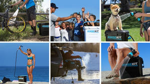 夏日玩水「砂」手鐧！可攜式沖澡設備：RinseKit