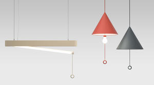 糟糕，燈被我扯壞了！設計師很故意的「假掛」吊燈