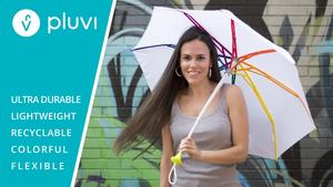 百分之百可回收！義大利團隊打造 PLUVI 折疊傘，彩色傘骨超吸睛