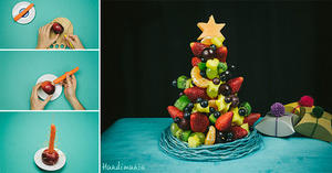 【DIY OK】好吃又好看的自製水果聖誕樹