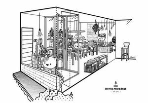 插畫家柯柯療癒人心的「餐廳透視圖」