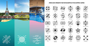 2024巴黎奧運視覺與競賽圖標！62種運動化身對稱紋章設計「榮譽勳章」