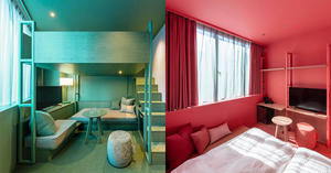 東京撞色設計旅館toggle hotel！宛如掉進Pantone色票的彩色旅宿空間