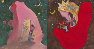 韓國藝術家JAMSAN台灣首展《From Rose》！17幅畫作用童話風格訴說人性深處情感