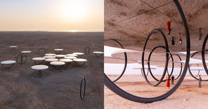 卡達超現實沙漠圓鏡！冰島藝術家Olafur Eliasson用虛實鏡面裝置對比浩瀚大自然與人類渺小