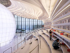中國最美圖書館現身！MVRDV 打造天津玻璃圖書館