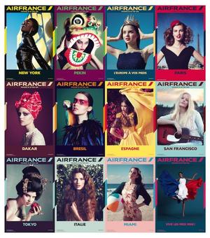 【廣告創意】充滿法式風情的美麗法航海報