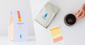 Blue Bottle 首推「季節混搭口味 Seasonal Blend」！腮紅粉、琥珀黃繽紛色彩新包裝一改簡約藍瓶咖啡的想像