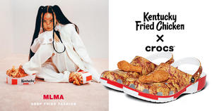 行走的肯德基炸雞桶！crocs 休閒鞋聯名肯德基，立體香酥雞腿、招牌紅白條紋躍上外觀不開玩笑