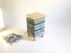 用塑膠袋幫小邊桌穿衣服～鮮豔可愛的「CROKÉ」