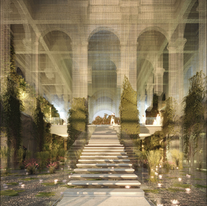 2020杜拜世博義大利國家館縹緲現身！藝術家Edoardo Tresoldi打造海市蜃樓宮廷花園